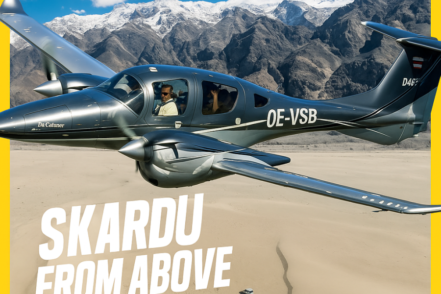 Aerial Joyride Skardu – Scenic Flight Over K2 & Concordia